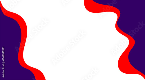 abstract fluid pattern red background with white copy space