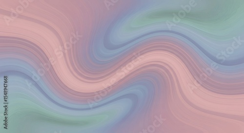 Abstract Pastel Swirls Soft Pink Blue and Green Wave Background Texture