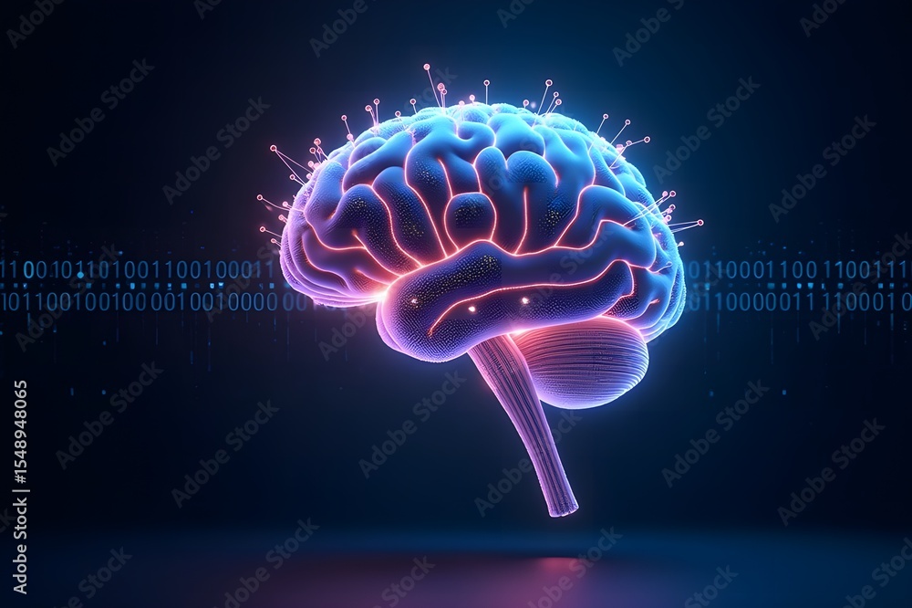 Obraz premium 3d rendered illustration of a brain