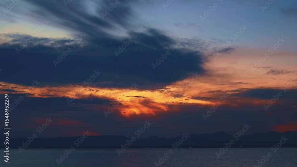 Sunset Over a Calm Lake Landscape Sunset Over a Calm Lake Landscape