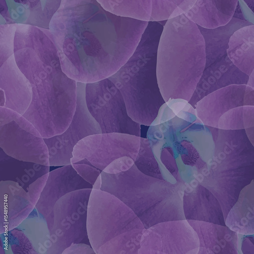 Organic beautiful backdrop seamless pattern. Translucent, overlapping floral all over arrangement printable pattern ideas for textile, home decor, banner, template, business, wall paper, gift wrapping