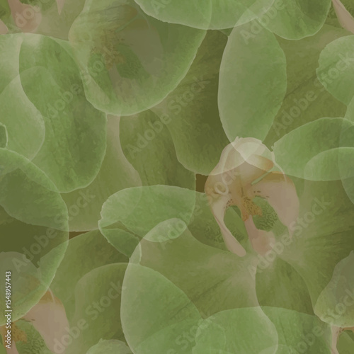 Trendy floral backdrop seamless pattern. Translucent, overlapping floral all over arrangement printable pattern ideas for textile, home decor, banner, template, business, wall paper, gift wrapping