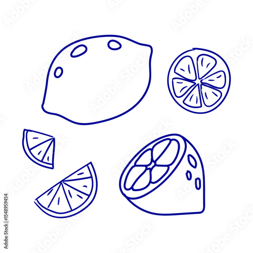 Bright lemon and lime slices arranged artistically on a white background highlighting their vibrant colors