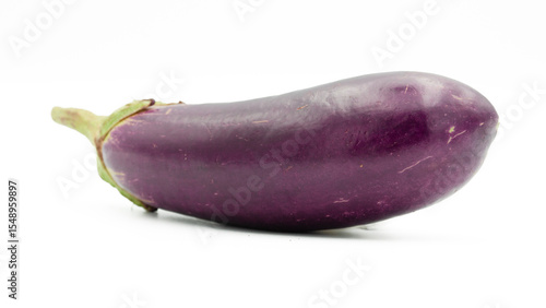 Wallpaper Mural Long Purple eggplants. isolated on white background. Torontodigital.ca