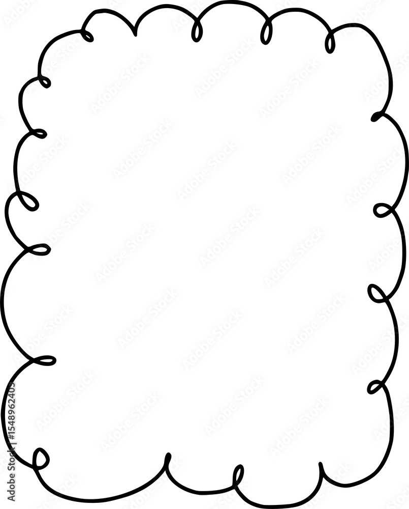 Scallop frame with line whimsical style. Wavy line decorative whimsical border frame black color. Scallop border wavy line.
Scallop frame with line whimsical style. Wavy line decorative whimsical border frame black color. Scallop border wavy line.