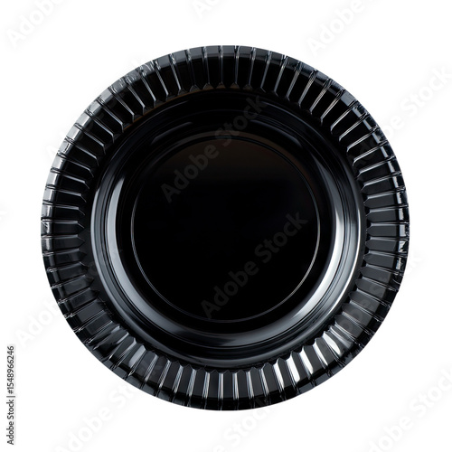 Elegant Black Disposable Plate Perfect for Parties & Events