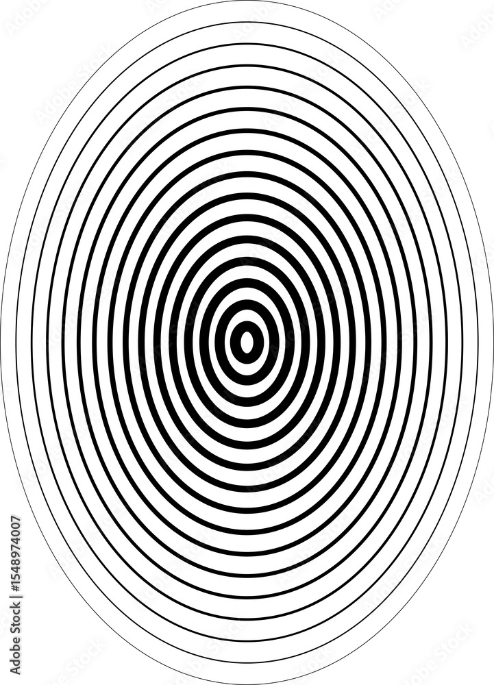 Obraz premium Dynamic oval line shape, logo, icon. Geometric elements