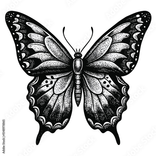 -a-black-and-white-stippled-illustration-of-a-butter (1).eps