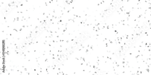 Scattered fragmented pieces design with varying shades of grey against a white background resembling broken or scattered elements perfect for digital design.