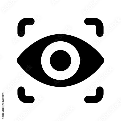 eye icon with almond pupil detail
