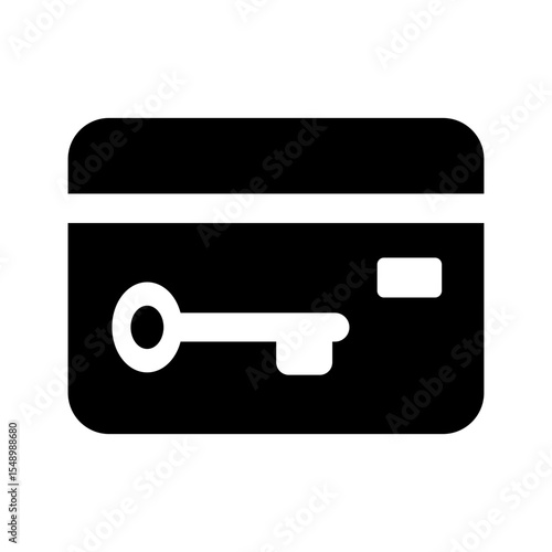 keycard magnetic access control icon
