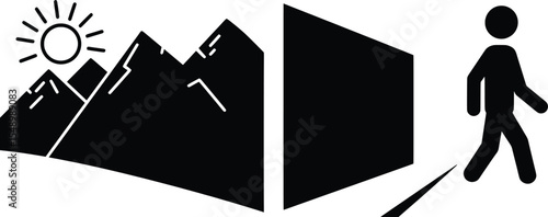 Illicit Trafficking Awareness Vector Illustration in a Thought-Provoking Environment