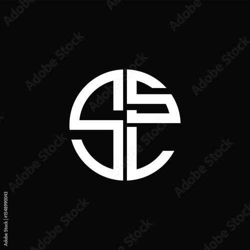 SSL logo SSL icon SSL monogram SSL letter minimalist Circle flat Unique modern abstract logo design.
