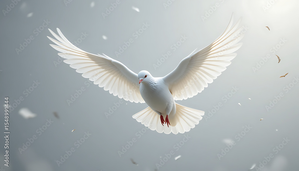 beautiful white dove, delicate feathers, majestic wings spread, graceful in flight, soft glowing light, blurred background, peaceful, serene, ethereal, calming, spiritual, divine essence, 4K and HD beautiful white dove, delicate feathers, majestic wings spread, graceful in flight, soft glowing light, blurred background, peaceful, serene, ethereal, calming, spiritual, divine essence, 4K and HD