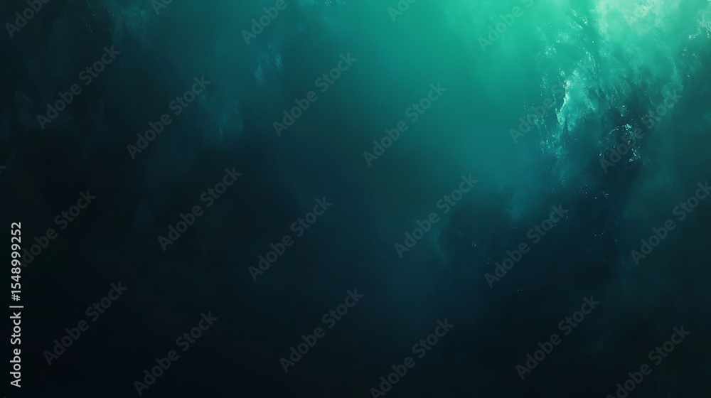Fototapeta premium Moody teal abstract background with dark textures and subtle light effects for modern designs