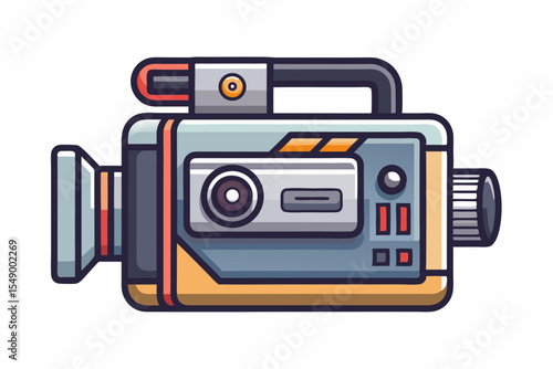 vintage camcorder side handle cassette