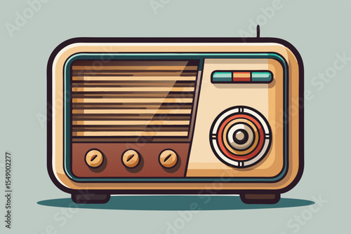 vintage radio dial tuning retro
