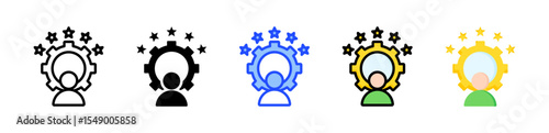 Skills Icon Collection With Multiple Styles