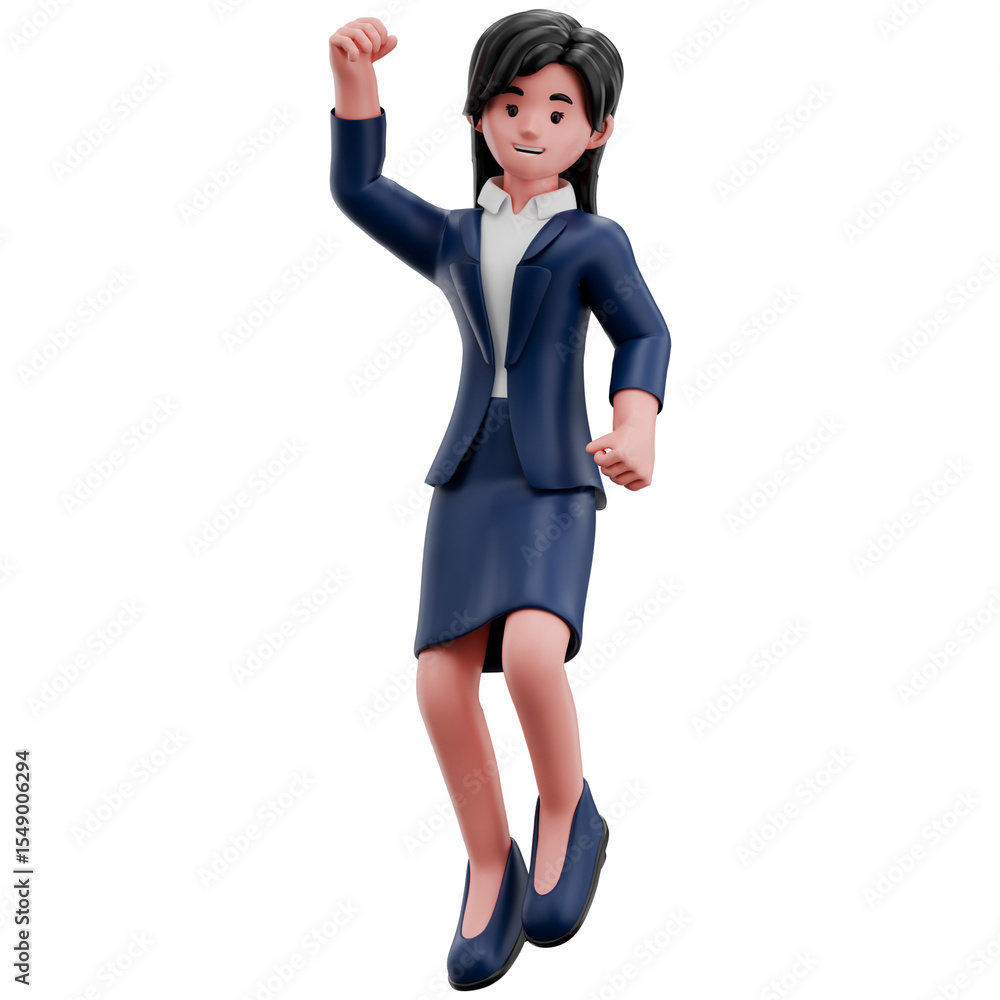 3D Bank Employees Cartoon Character 3D Bank Employees Cartoon Character