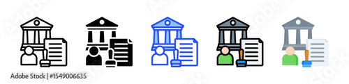 Authority Icon Collection With Multiple Styles