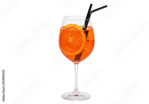 Isolated Aperol Spritz Cocktail Drink
