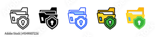 Secure Server Icon Collection With Multiple Styles