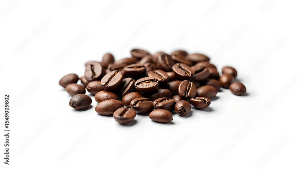 Naklejka premium coffee beans, roasted coffee beans, coffee bean texture, dark roasted coffee, close-up coffee beans, scattered coffee beans, coffee bean arrangement, aromatic coffee beans, coffee beans background, 4K