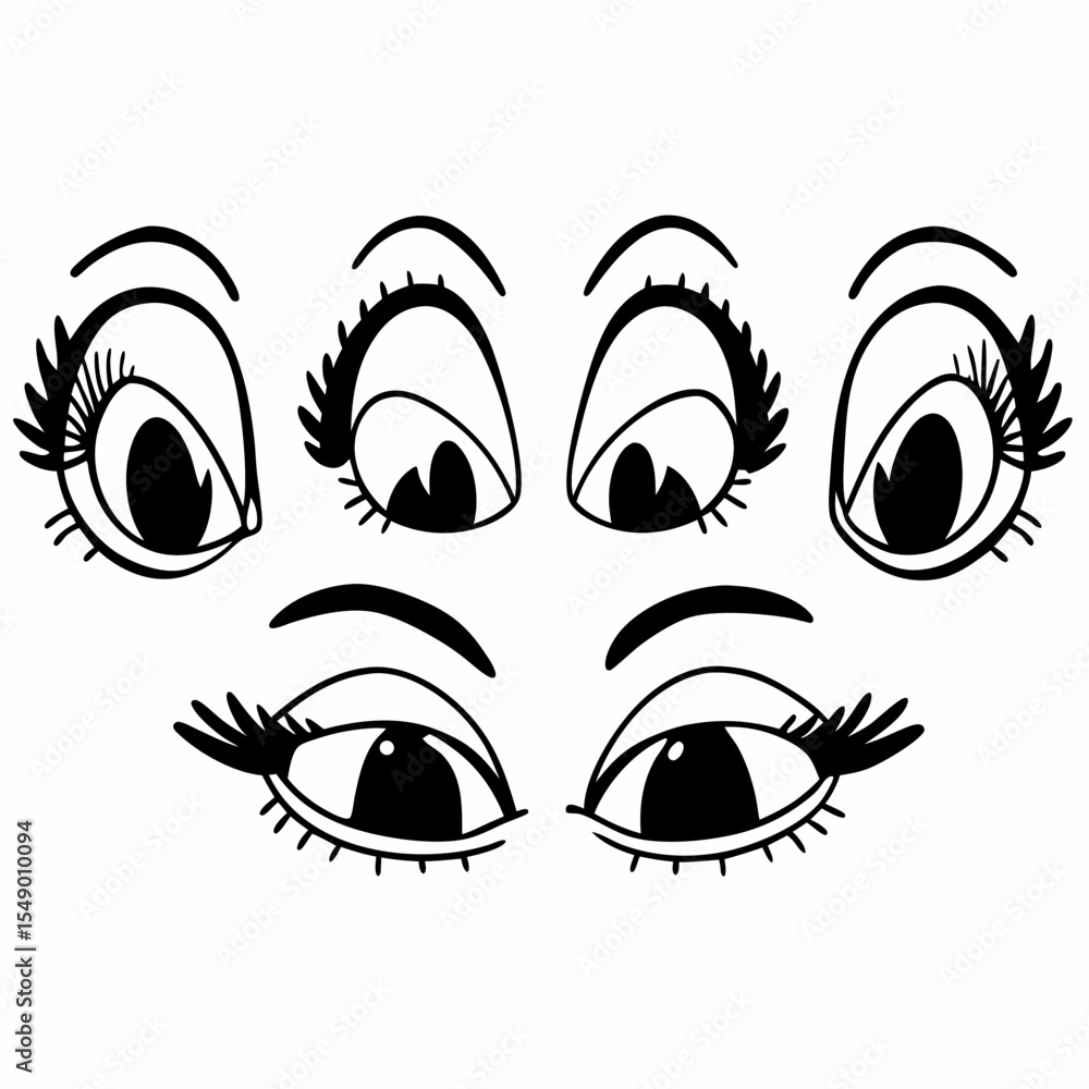 vector illustration of eyes vector illustration of eyes