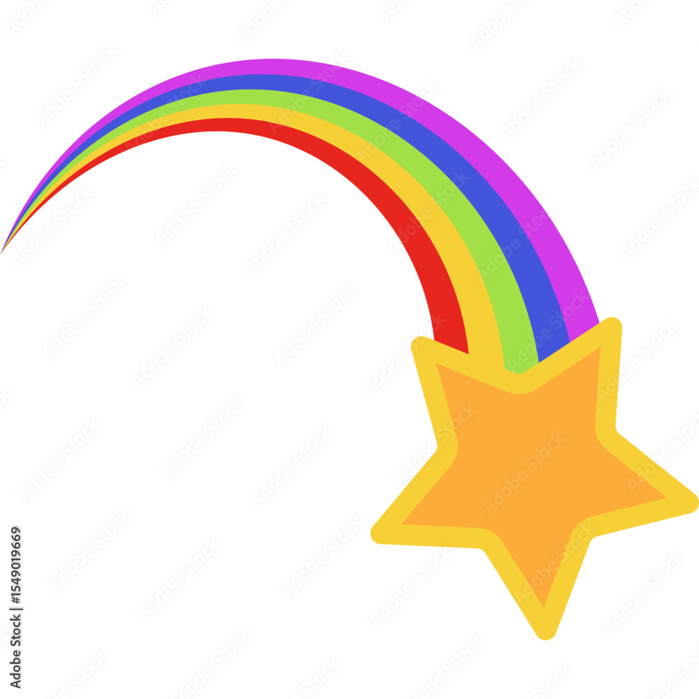 Obraz premium Retro Shooting Star 