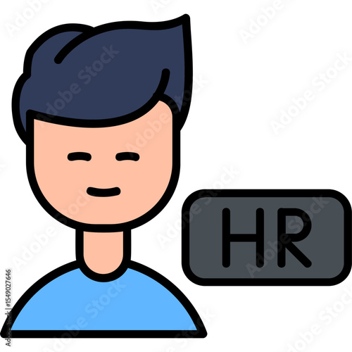 Hr Manager Vector Icon Design