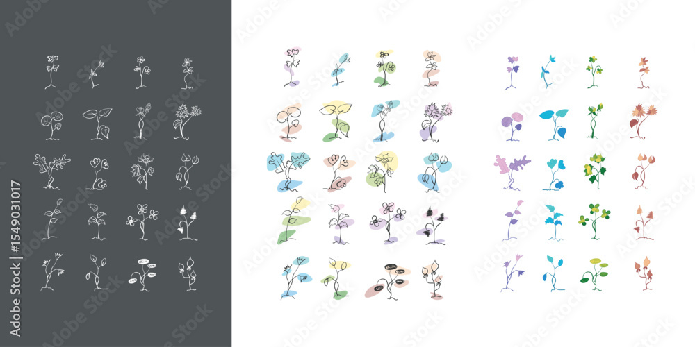 Obraz premium New object, colorful plant object, creative new object.