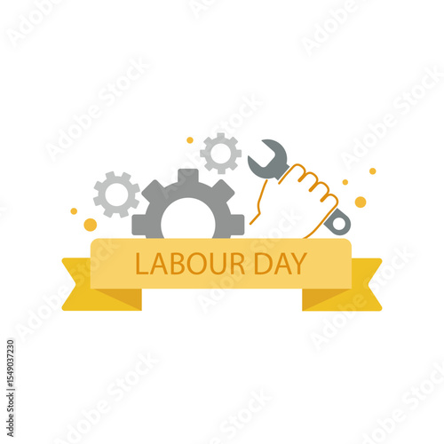Labor day background design. Labor day poster template.
