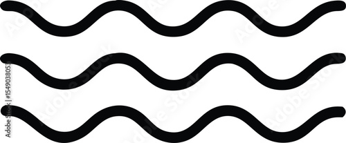 Waves icon. Sea flowing sign.