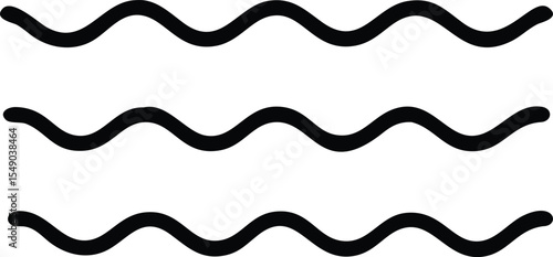 Waves icon. Sea flowing sign.