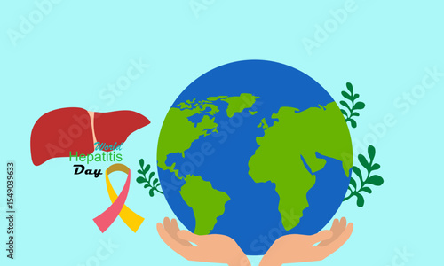 Concept of world hepatitis day campaign's