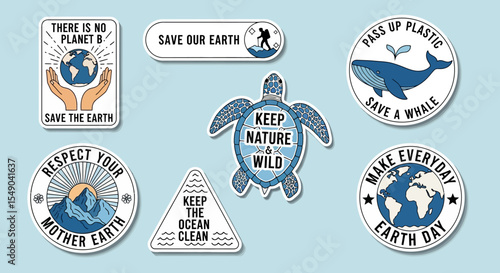 Eco-Friendly Stickers Save Our Planet, Protect Nature