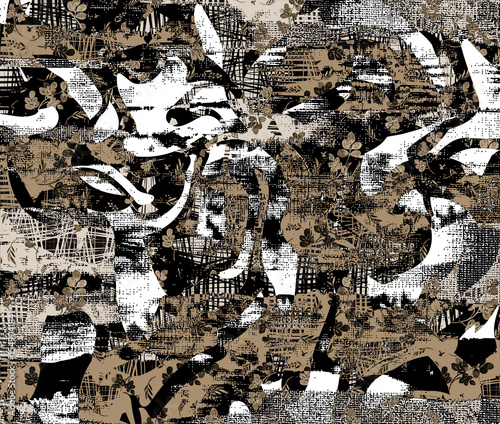 grunge background with eiffel tower