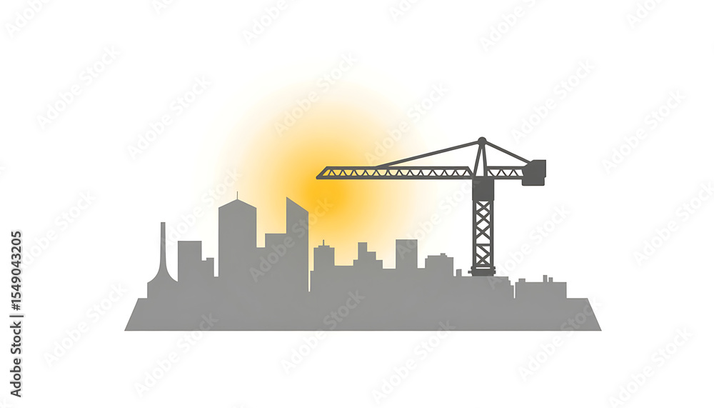Obraz premium civil engineering logo silhouette