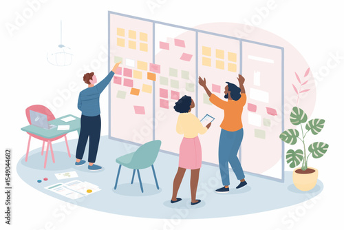 Collaborative Coworking Team Meeting