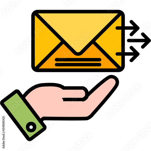 Send Mail Vector Icon Design
