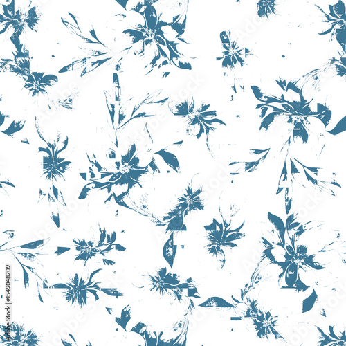 snowflakes seamless pattern