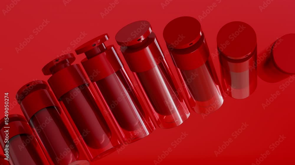 Glossy Hues in Perfect Scarlet Sequence Glossy Hues in Perfect Scarlet Sequence