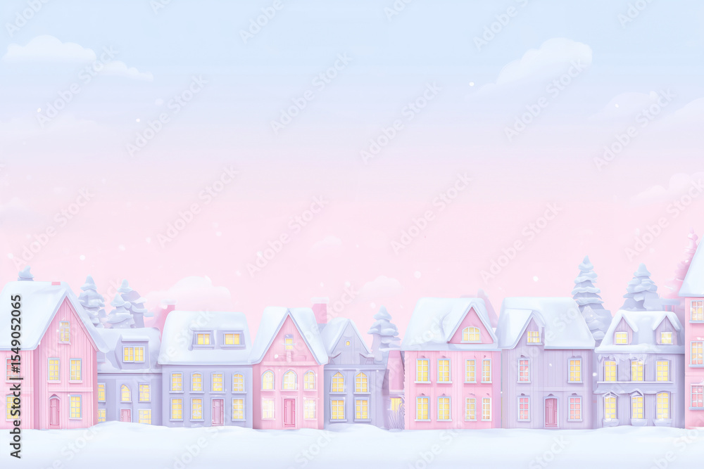 Santa Claus soars on reindeer above a whimsical winter town, spreading joy and cheer during the magical holiday season Santa Claus soars on reindeer above a whimsical winter town, spreading joy and cheer during the magical holiday season