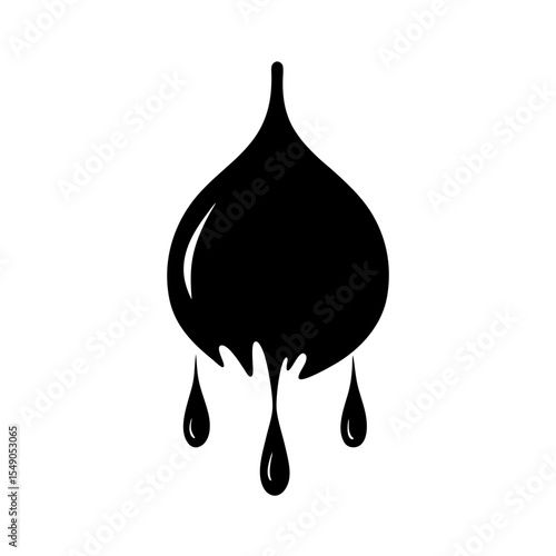 blood drip   halloween vector black silhouette on .svg