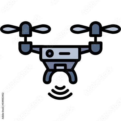 Drone Vector Icon Design