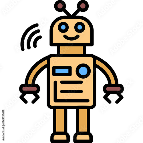 Robot Vector Icon Design