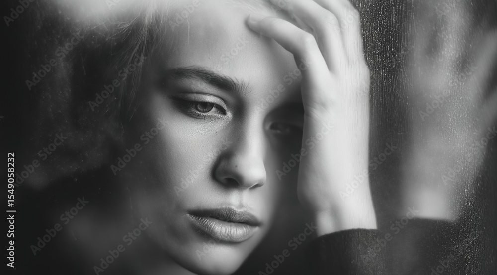 The figure of a lady holding their heads symbolizes inner turmoil and emotional phobia. The figure of a lady holding their heads symbolizes inner turmoil and emotional phobia.