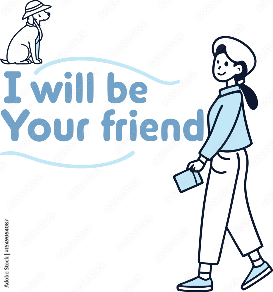 i will be your friend typography tshirt design print i will be your friend typography tshirt design print
