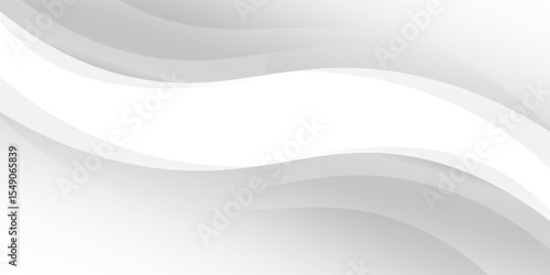 Vector gray line background curve element with white space for text and message design, overlapping layers, vector, modern abstract design vector. eps 10