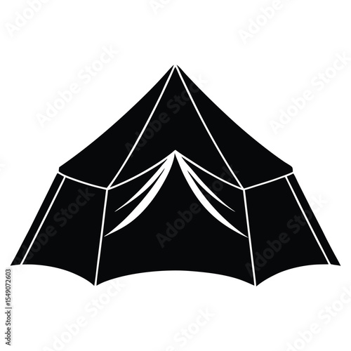 Pop Up Beach Tent Silhouette